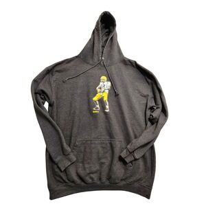 BreakingT Aaron Rodgers Hoodie Mens XL Charcoal Grey NFLPA Graphic Sweatshirt